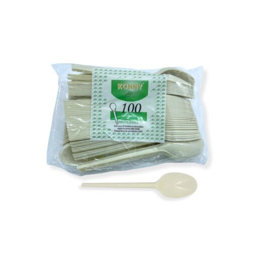 CUCHARA PLÁSTICO - 100Uds. C/20 KONNY