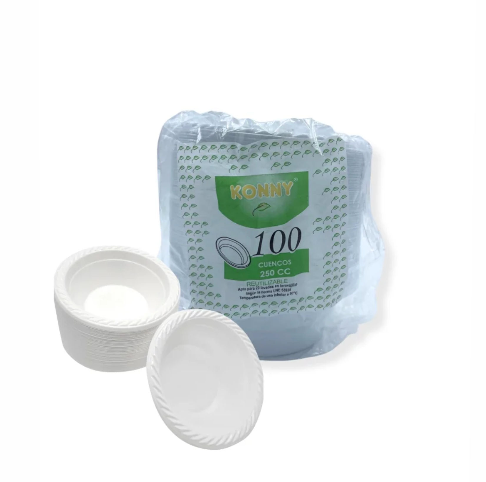 CUENCO PLÁSTICO 250cc - 100Uds. C/20 KONNY