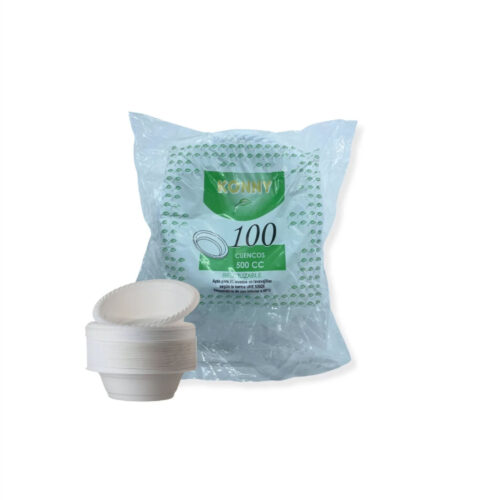 CUENCO PLÁSTICO 500cc - 100Uds. C/20 KONNY