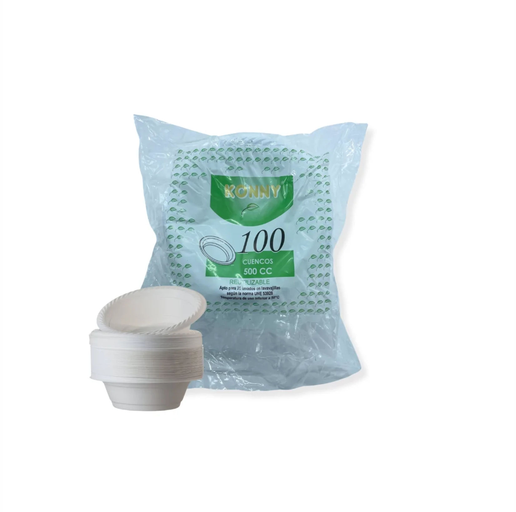 CUENCO PLÁSTICO 500cc - 100Uds. C/20 KONNY