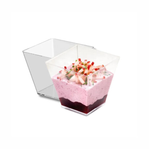 VASO CUADRADO CATERING 120cc - 50Uds. C/20 - 60x60x52