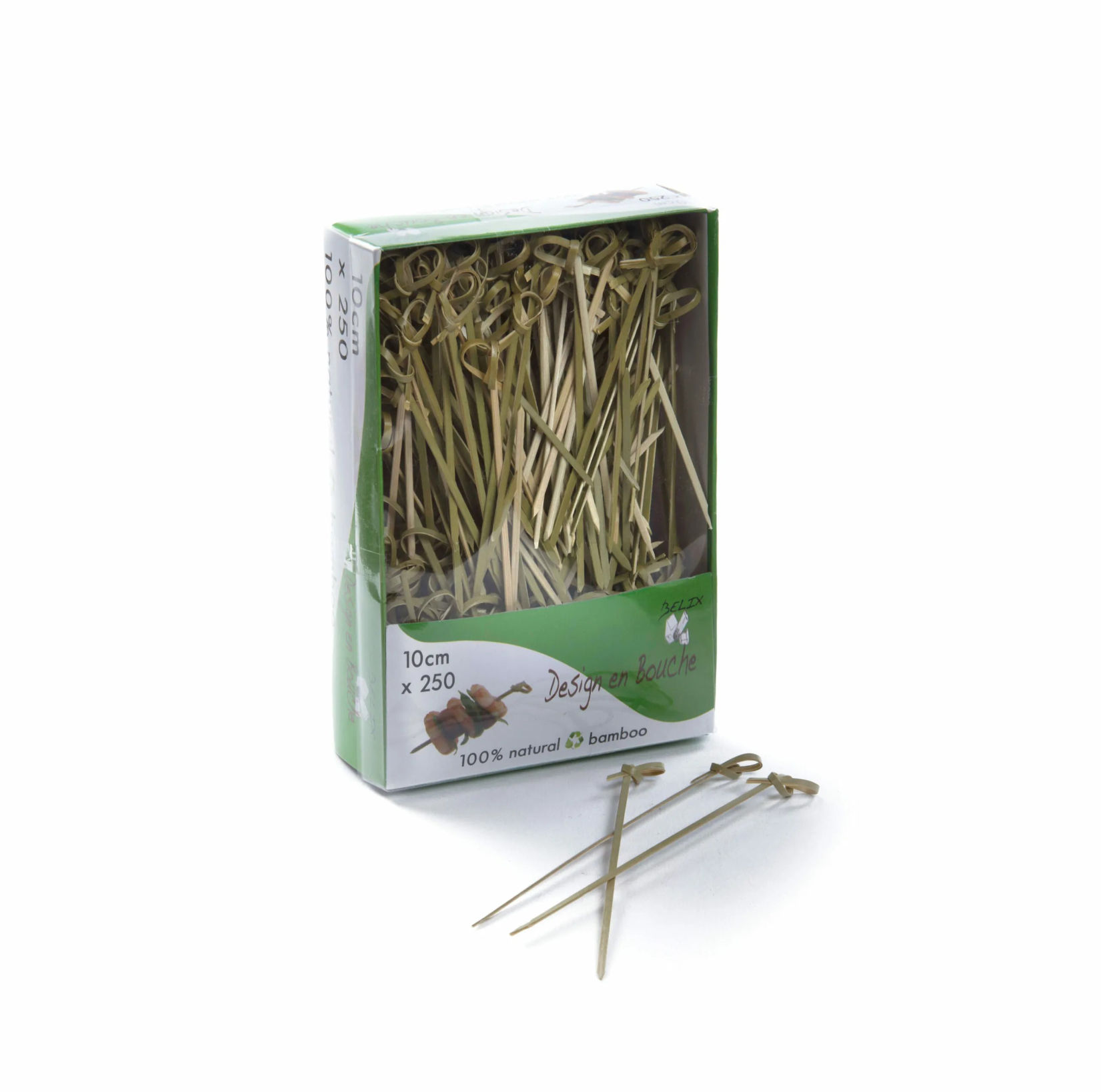 BROCHETA BAMBÚ LAZO 10cm - 250Uds. C/10 (B02)