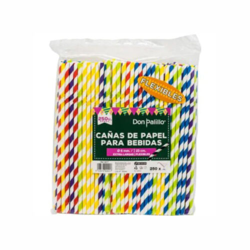 CAÑITA PAPEL FLEXIBLE CAJA 250Uds. C/5