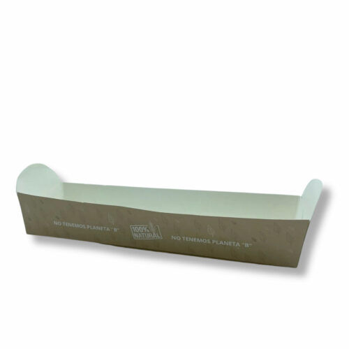 ENVASE CARTÓN KRAFT BAGUETTE ABIERTO - 25Uds. C/20 (274X80X62)