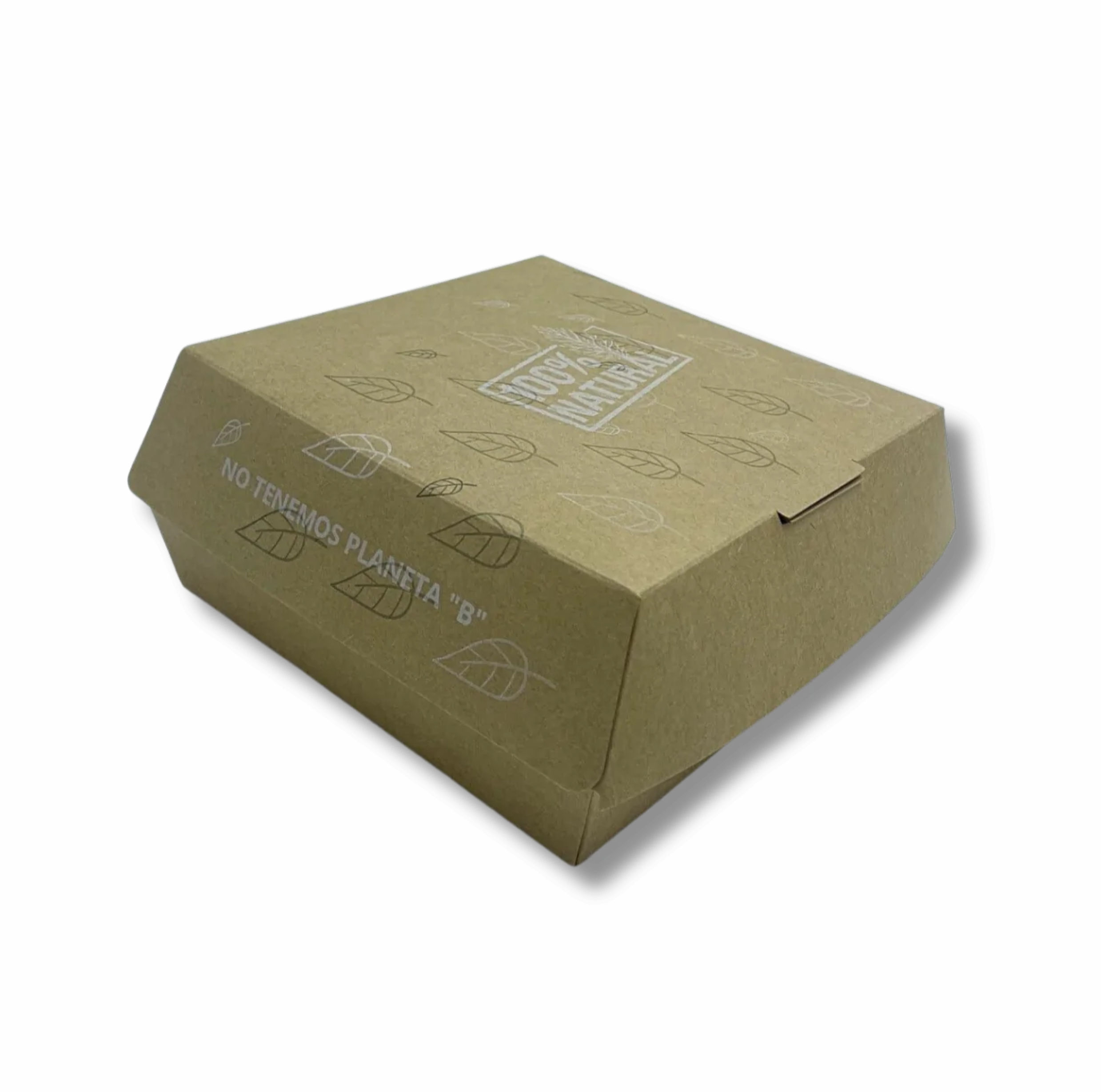 ENVASE CARTÓN KRAF HAMBURGUESA - 50Uds. C/6 (150x150x80)