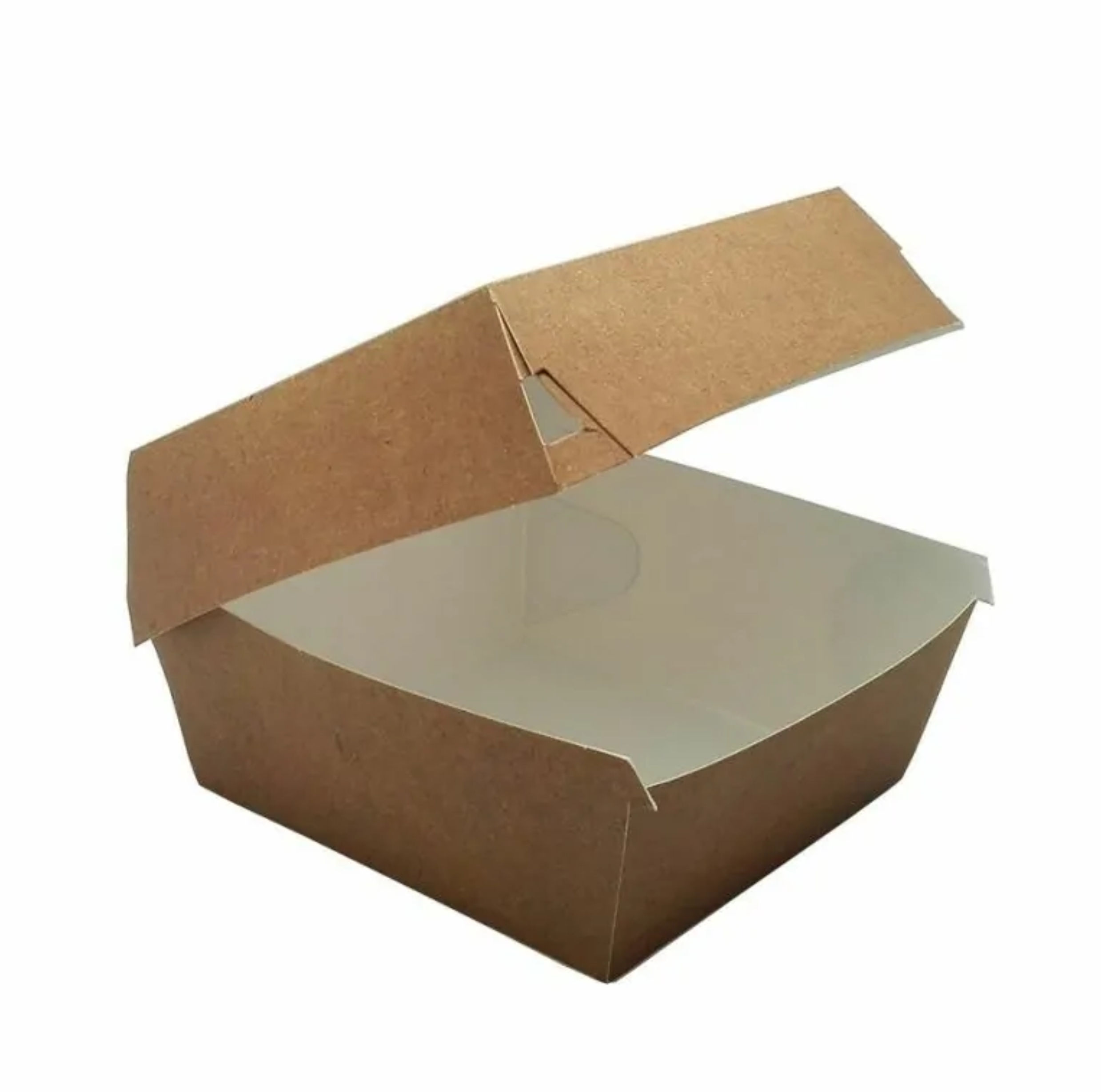 ENVASE CARTÓN KRAF HAMBURGUESA XL- 50Uds. C/4 (170x170x80)
