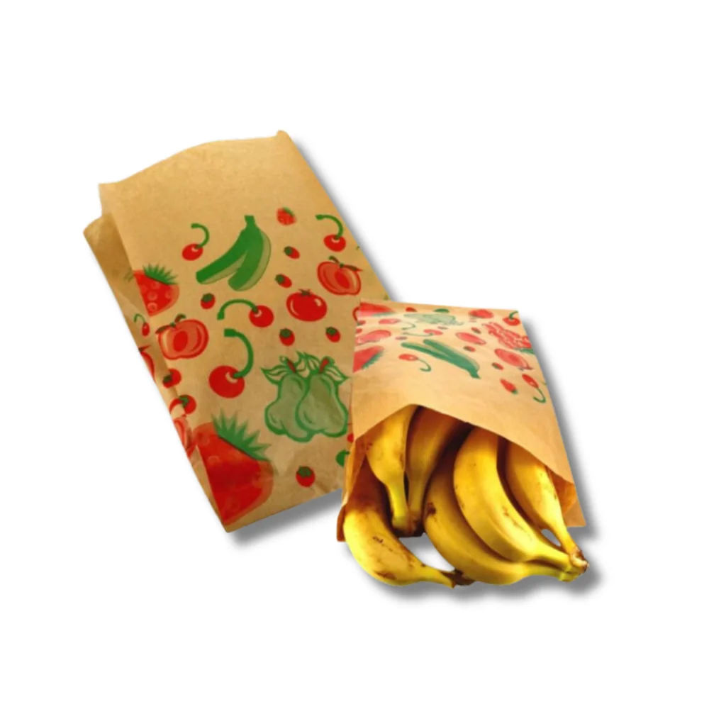 BOLSA PAPEL KRAFT FRUTA 20x6x32 - 1000Uds.