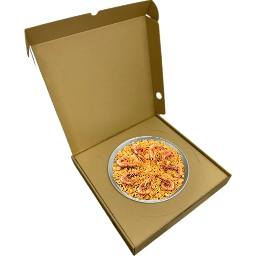 CAJA CARTÓN PAELLERA ALUMINIO de 30cm - 25Uds.