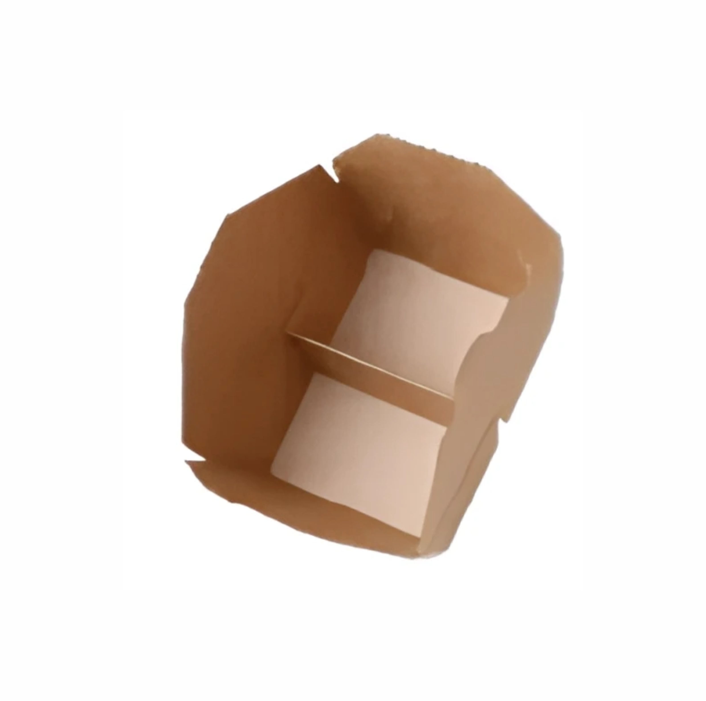 ENVASE CARTÓN KRAFT 2 COMPARTIMENTOS - 1300ml - 50Uds. C/4