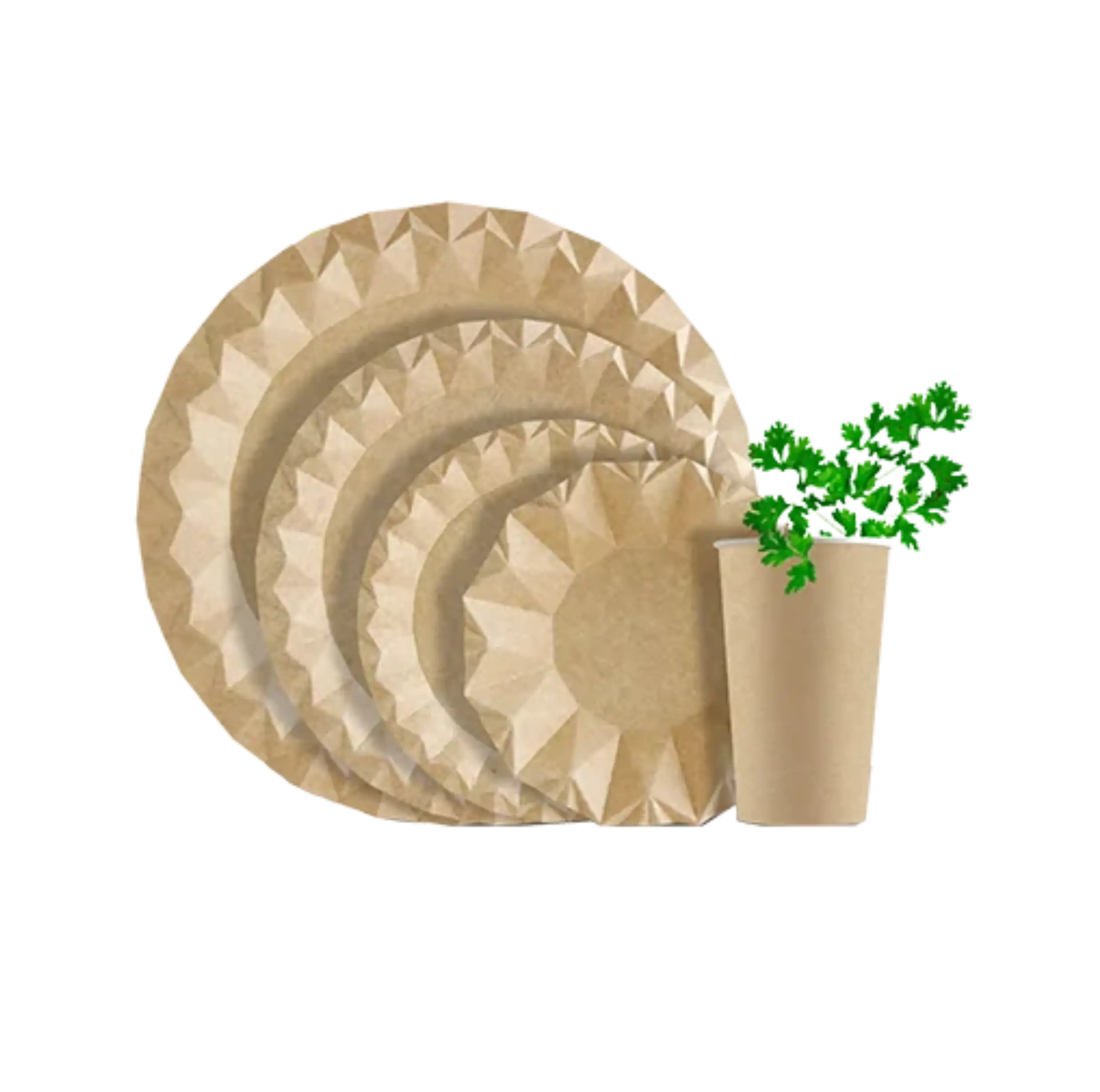 PLATO CARTÓN KRAFT 18cm - 50Uds. C/14