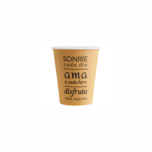 VASO CARTÓN KRAFT SONRIE 6oz - 175ml - 50Uds. C/20