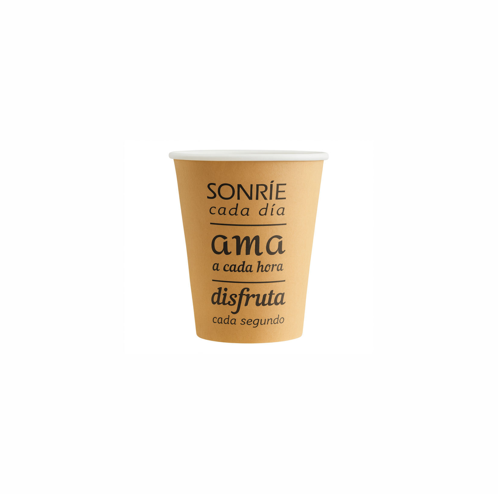 VASO CARTÓN KRAFT SONRIE 6oz - 175ml - 50Uds. C/20