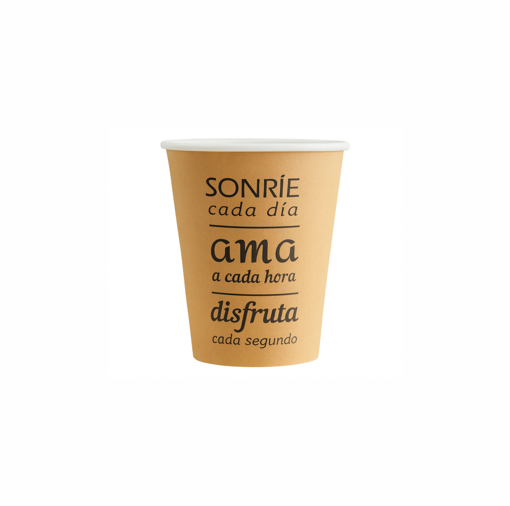 VASO CARTÓN KRAFT SONRIE 8oz - 237ml - 50Uds. C/20