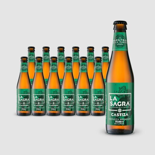 Alternative view of LA SAGRA CASTIZA - Rubia Ale - botella 33cl - 5,4%vol - Pack 24Uds.