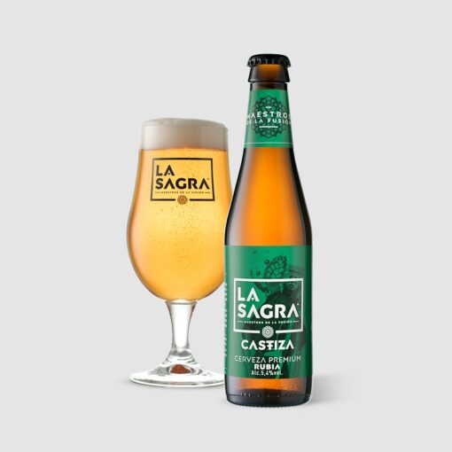 LA SAGRA CASTIZA - Rubia Ale - botella 33cl - 5,4%vol - Pack 24Uds.