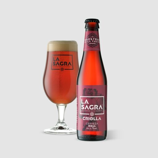 LA SAGRA CRIOLLA - Roja Ale - botella 33cl - 6,1%vol - Pack 24Uds.
