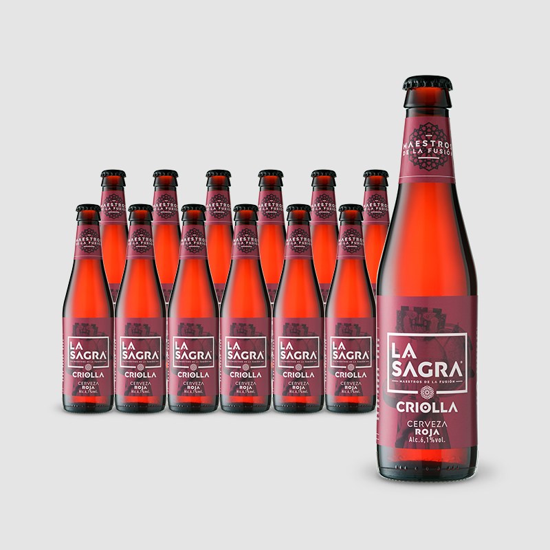 LA SAGRA CRIOLLA - Roja Ale - botella 33cl - 6,1%vol - Pack 24Uds. - Imagen 2