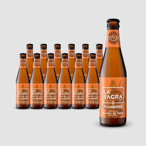 Alternative view of LA SAGRA FLANDERS - Trigo Belga - botella 33cl - 5,2%vol - Pack 24Uds.