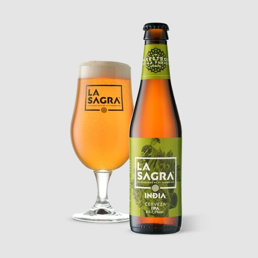 LA SAGRA INDIA - IPA - botella 33cl - 7,2%vol - Pack 24Uds.