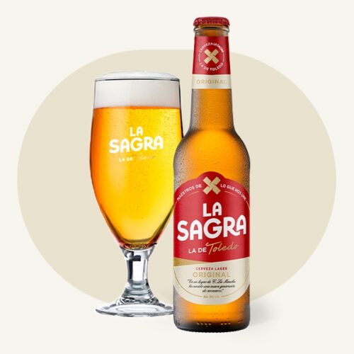 LA SAGRA ORIGINAL - Premium Lager - botella 33cl – 5,0%vol - Pack 24Uds.