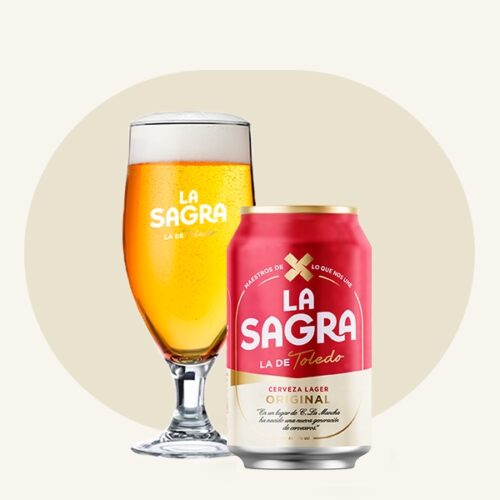 LA SAGRA ORIGINAL LATA - Premium Lager - lata 33cl – 5,0%vol - Pack 24Uds.