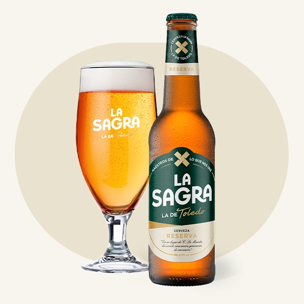 LA SAGRA RESERVA - botella 33cl - 6,4%vol - Pack 24Uds.