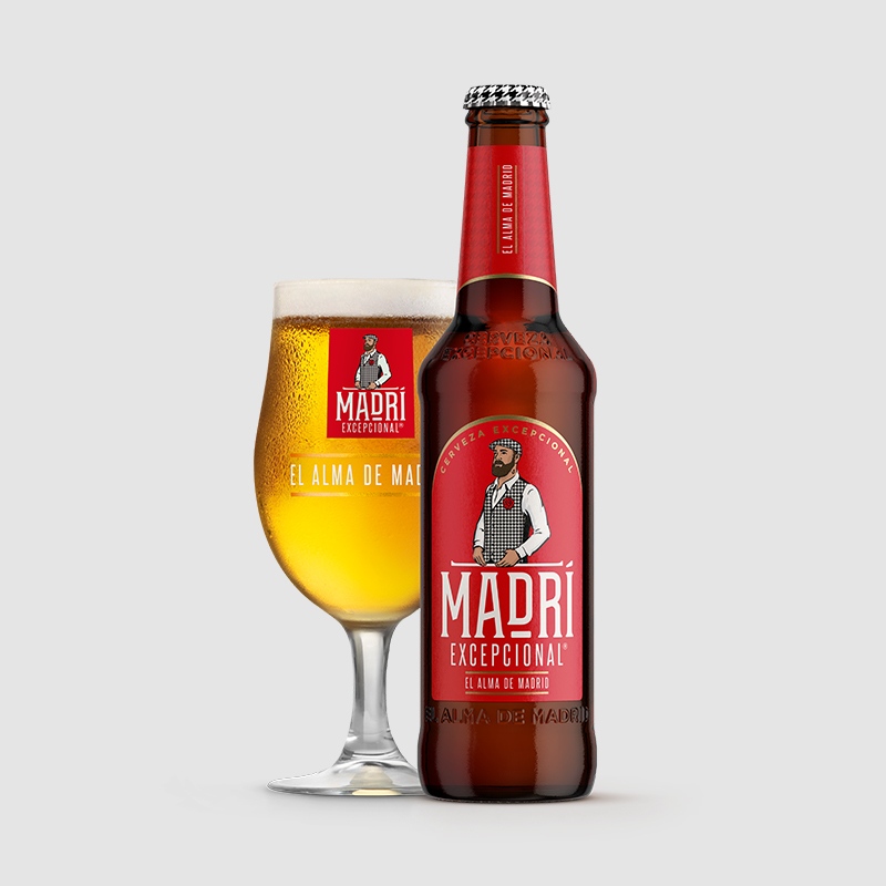 MADRÍ EXCEPCIONAL - Lager - 33cl - 4,6%vol - Pack 24Uds.