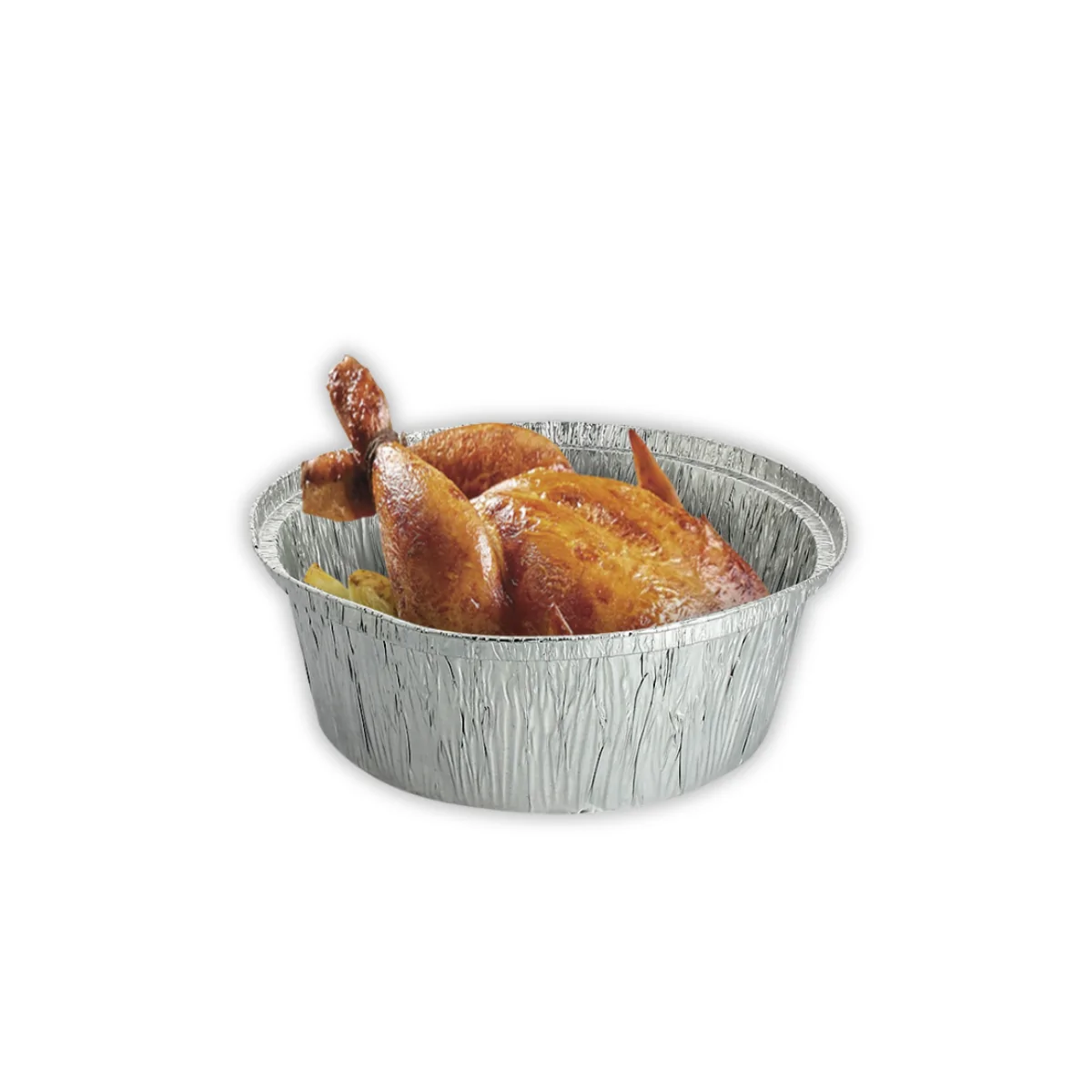 ENVASE DE ALUMINIO POLLO Y MEDIO 2400ml - 500Uds. (662400)