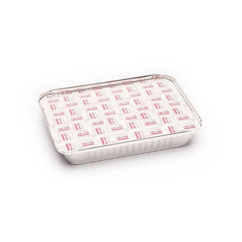 ENVASE DE ALUMINIO RECTANGULAR 440ml + TAPA - 900Uds. KONNY (240440)