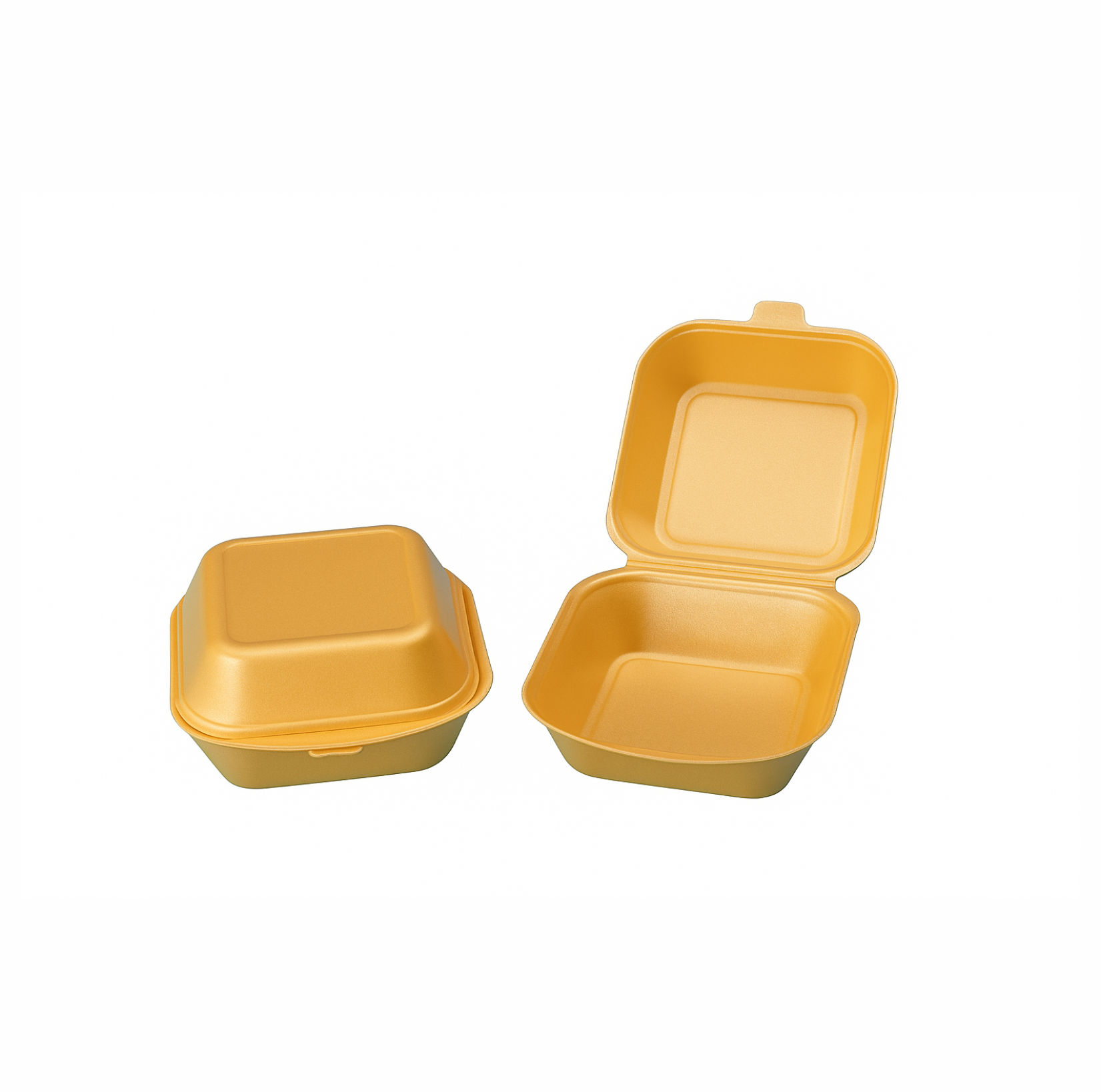 ENVASE CORCHO HAMBURGUESA PEQUEÑO ORO 125X135X70mm - 500Uds. (RF1476)