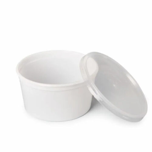 TARRINA 500ml PP BLANCA SIN TAPA - 124x103x66mm - 600Uds. (4P0500)