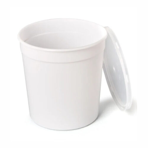 TARRINA 1000ml PP BLANCA SIN TAPA - 124x104x129mm - 300Uds. (4P1000)