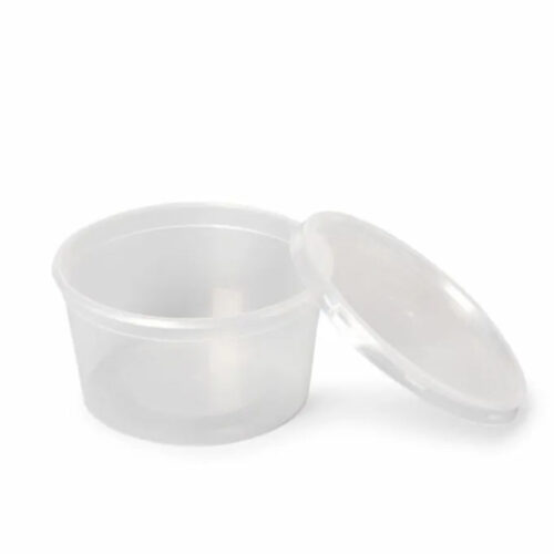 TARRINA 450ml PP TRANSPARENTE SIN TAPA - 124x104x60mm - 600Uds. (4P0450)