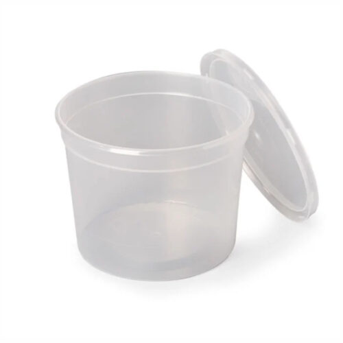 TARRINA 750ml PP TRANSPARENTE SIN TAPA - 124x105x95mm - 600Uds. (4P0750)