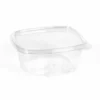 TARRINA BISAGRA 500ml PP TRANSPARENTE - 143x126x55mm – 600Uds. (HL0500)