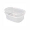 TARRINA BISAGRA OVALADA 370ml PP TRANSPARENTE - 450Uds. (6V0370)