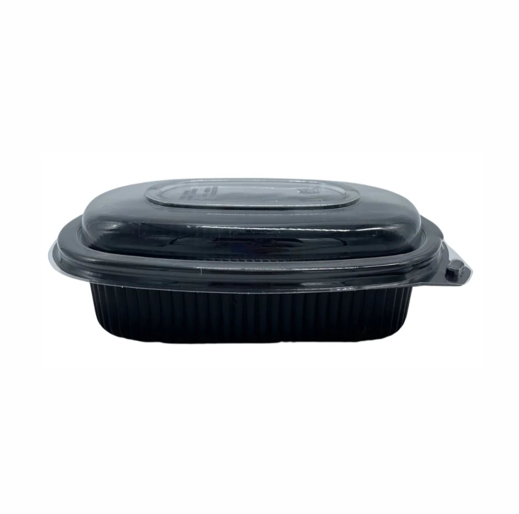 TARRINA RECTANGULAR NEGRA + TAPA 750ml - 221x151x34mm - 300Uds.