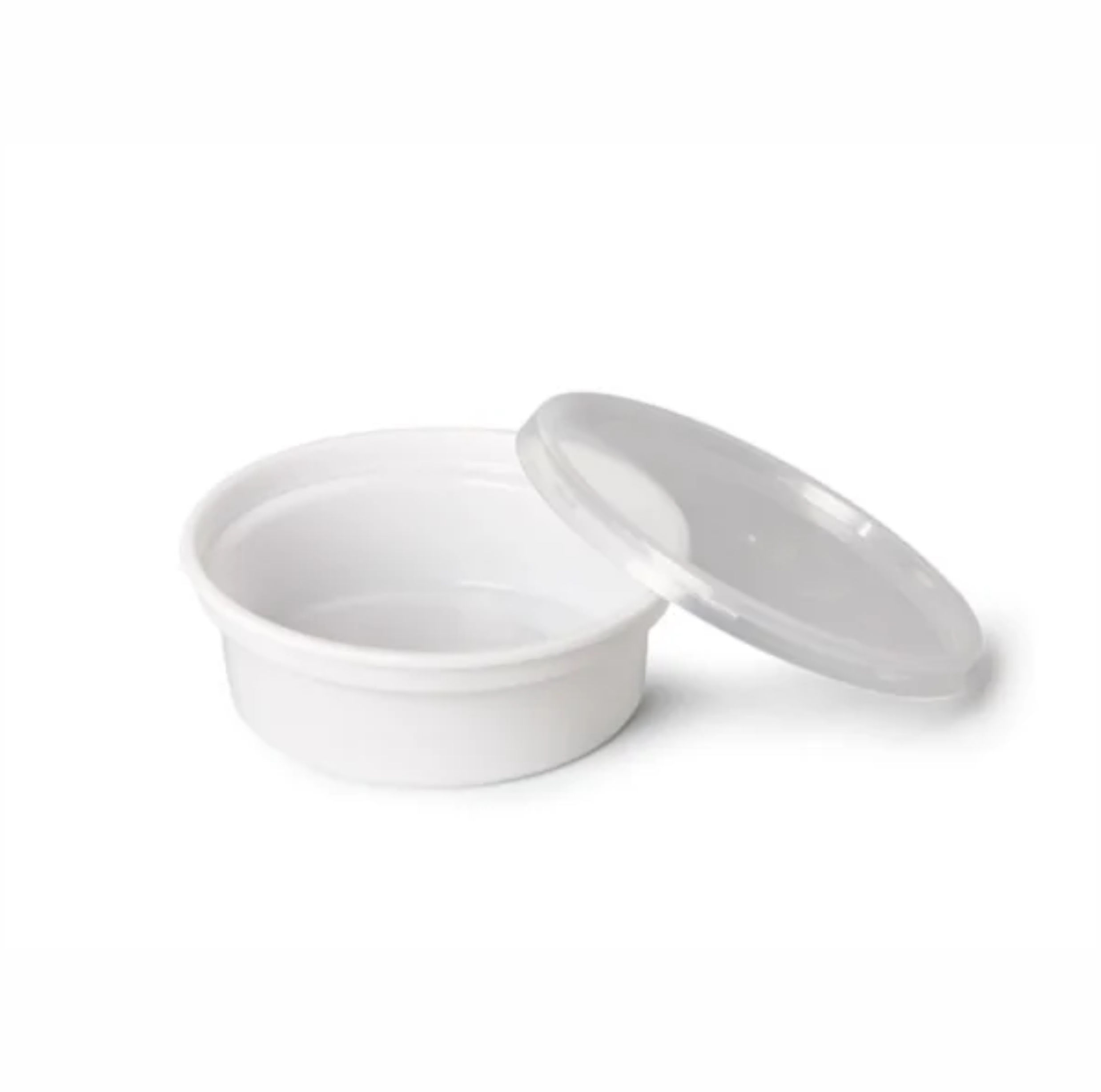 TARRINA 250ml PP BLANCA SIN TAPA - 124x104x42mm - 600Uds. (4P0250)
