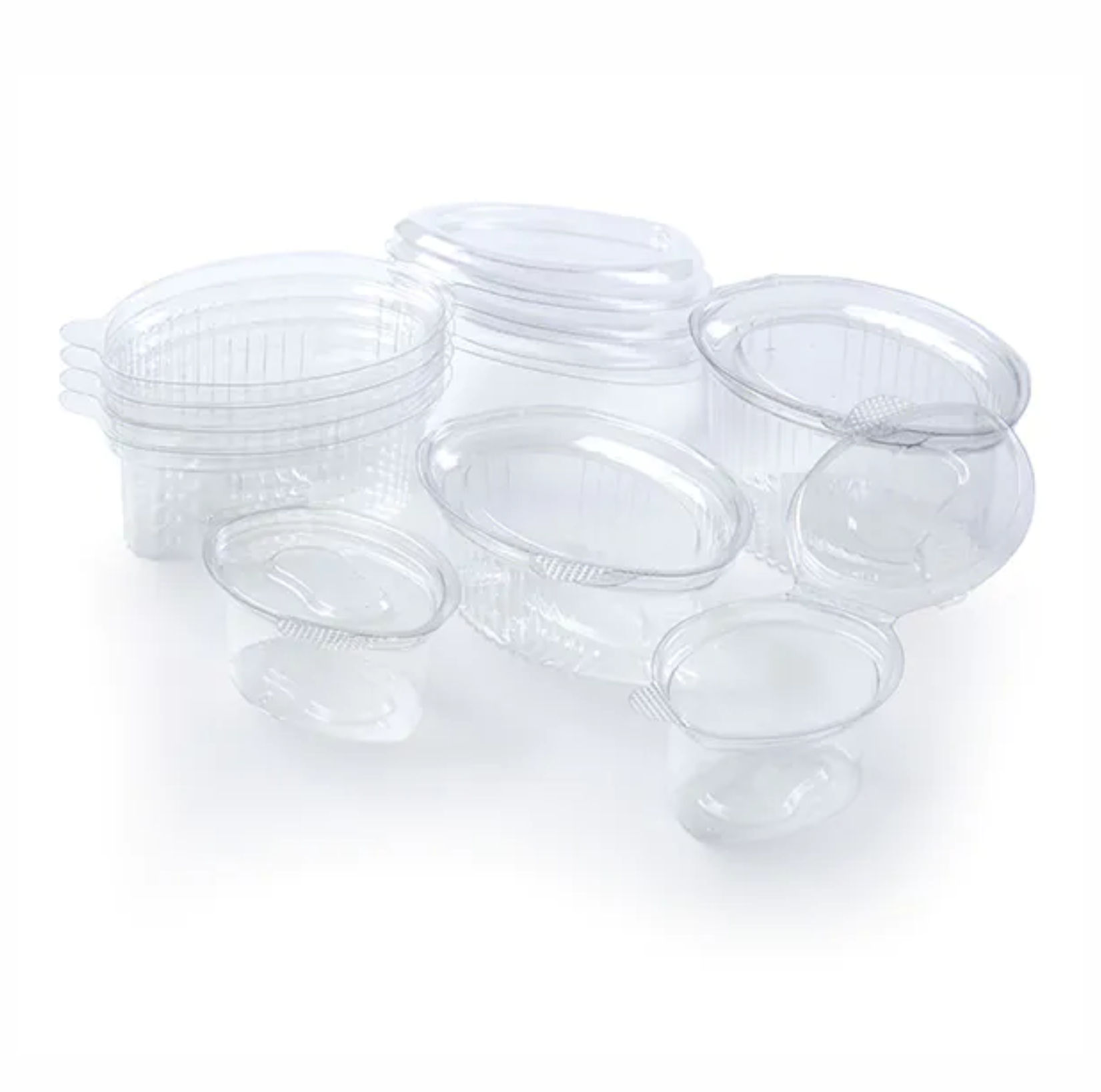 TARRINA SALSA TAPA BISAGRA 90cc. - 170x60x43mm. - 1000Uds. (OSK90) - Imagen 2