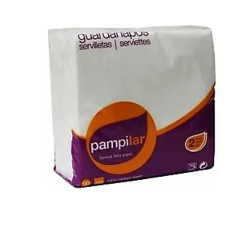 SERVILLETAS 33x33 BLANCA DOBLE CAPA PAMPILAR - 30 Paquetes