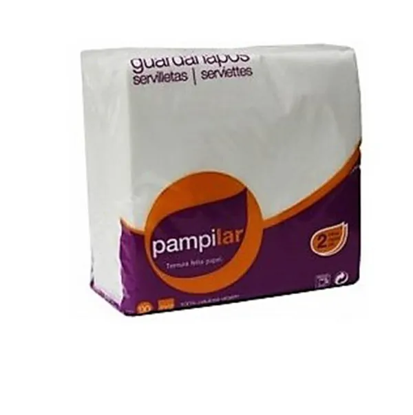 SERVILLETAS 33x33 BLANCA DOBLE CAPA PAMPILAR - 30 Paquetes