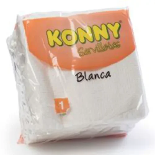SERVILLETAS 33x33 BLANCA KONNY - 42 Paquetes