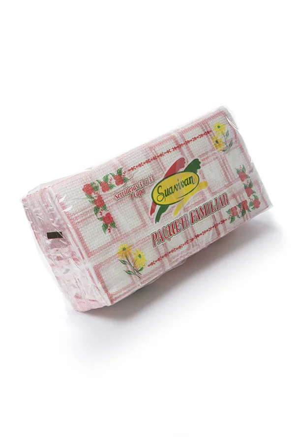 SERVILLETAS 33x33 DECORADA DOBLE CAPA SUAVIVAN - 27 Paquetes