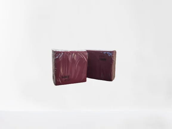 SERVILLETAS 38x38 BURDEOS PUNTA PUNTA 50Uds. - 24 Paquetes