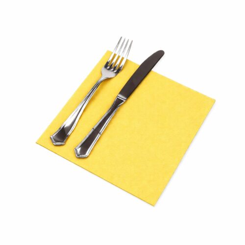 SERVILLETAS 40x40 PUNTA PUNTA AMARILLA 50Uds. - 24 Paquetes