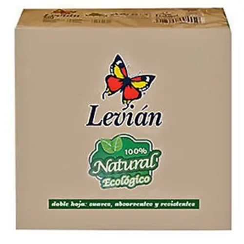 SERVILLETAS 40x40 NATURAL MICROPUNTO DOBLE CAPA LEVIÁN 50Uds. - 30 Paquetes