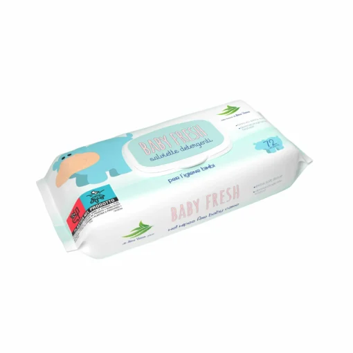 TOALLITAS HÚMEDAS PARA BEBÉ CON ALOE VERA BABY FRESH - 72Uds. - 12 Paquetes