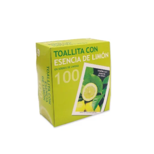 TOALLITAS LIMÓN - 100 Sobres - 30 Paquetes
