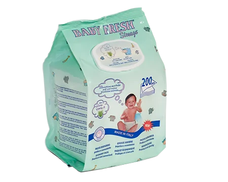 TOALLITAS SACO BABY FRESH - 200Uds. - 8 Paquetes