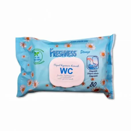 TOALLITAS PAPEL HIGIÉNICO HÚMEDO - 80Uds. - 12 Paquetes